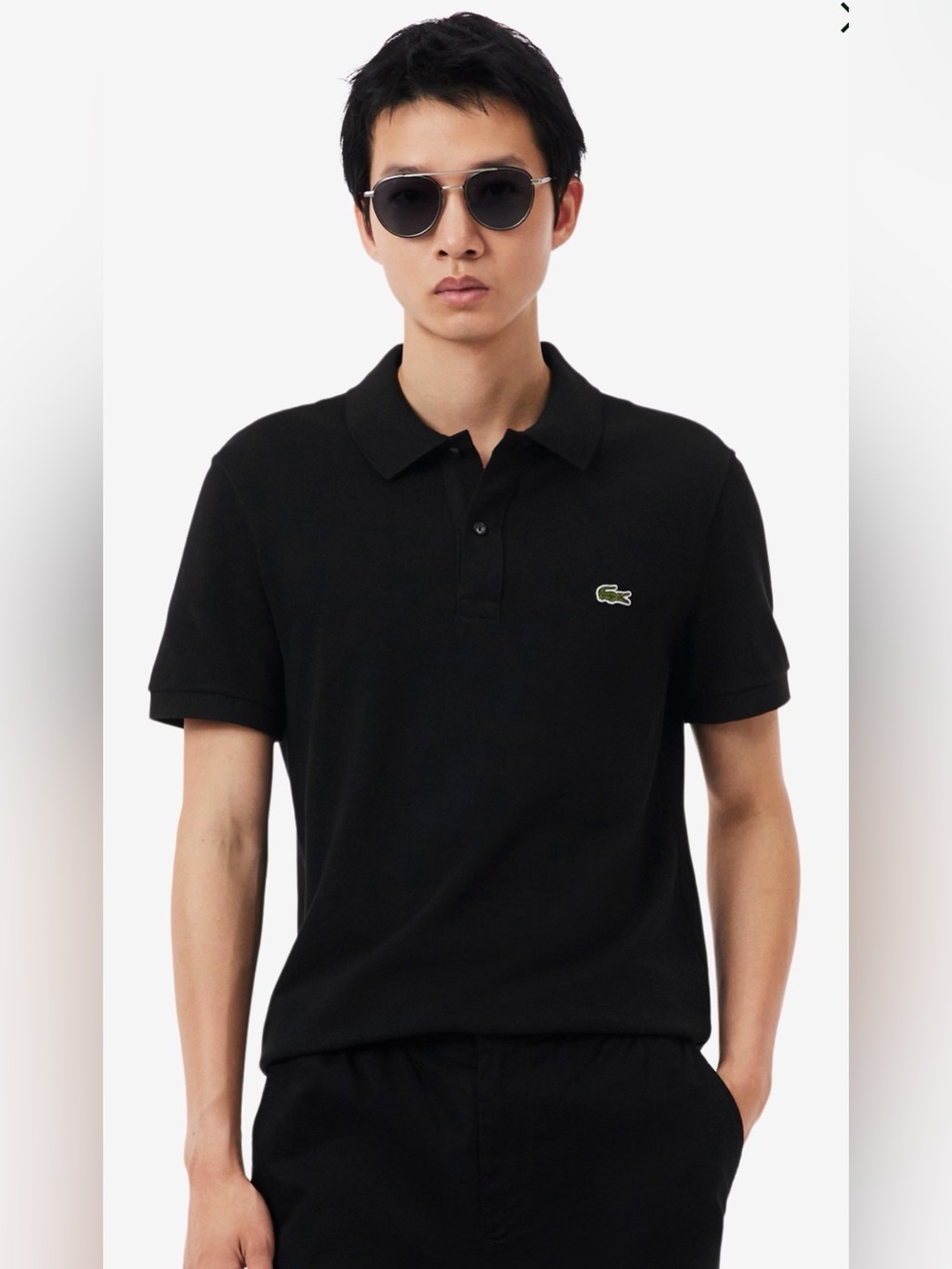 LACOSTE Men’s Slim Fit Pique Polo - Large